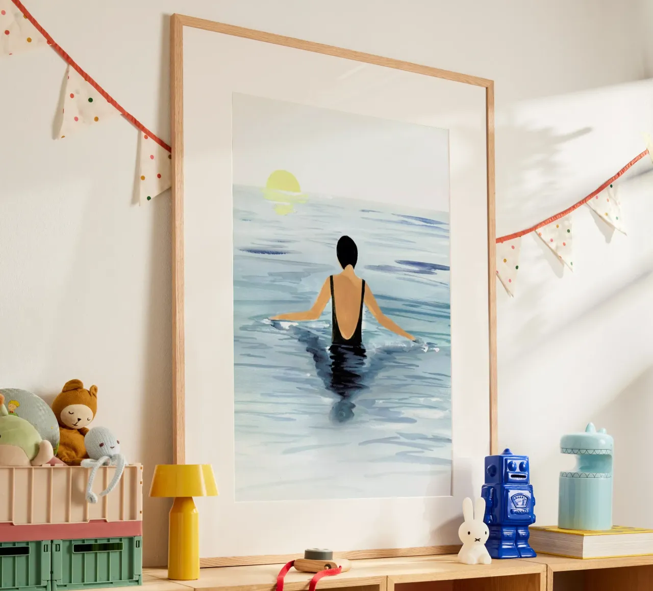 Swimmer hahnemühle by Laura Page