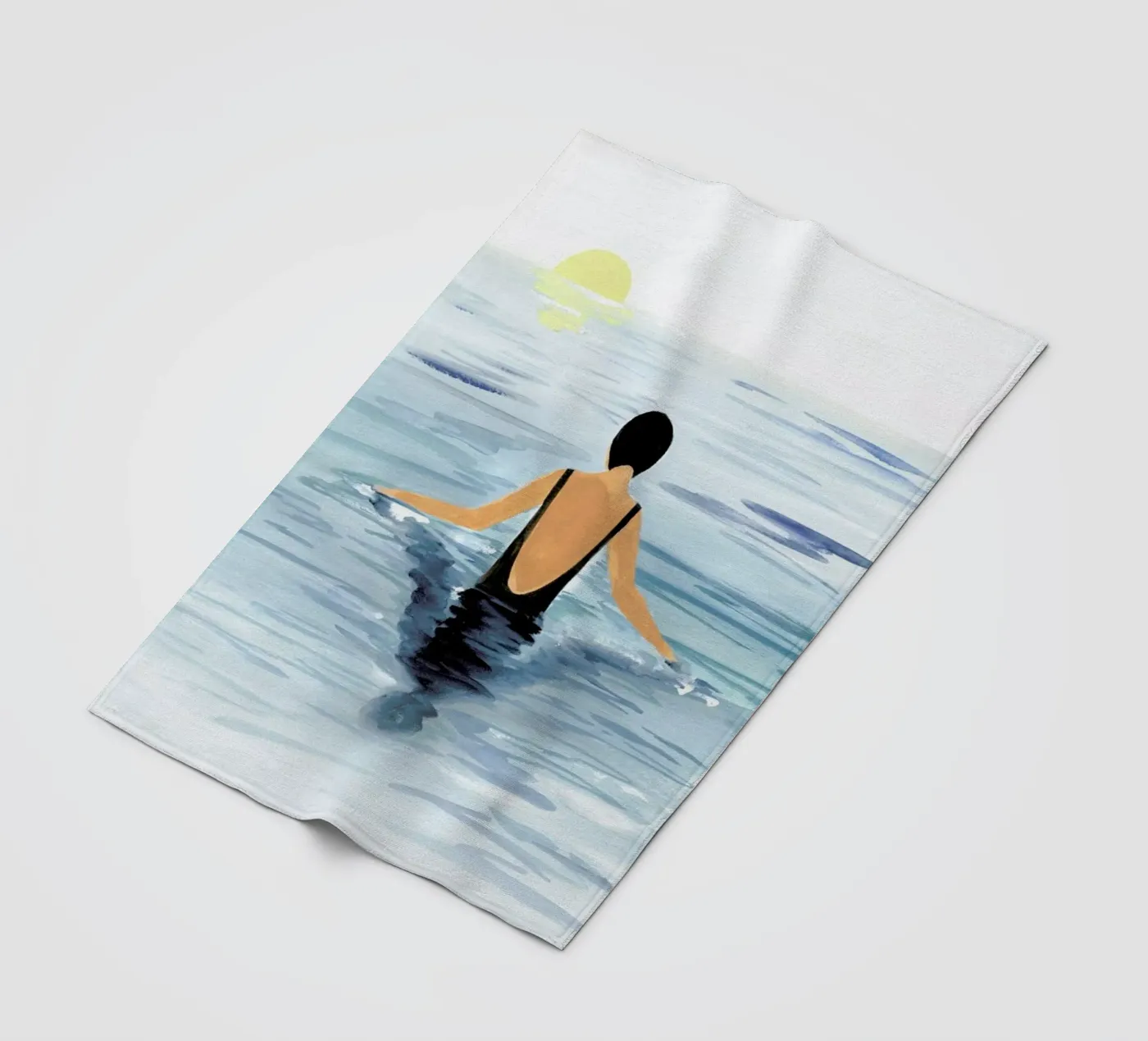 Swimmer Fleecedecke von Laura Page