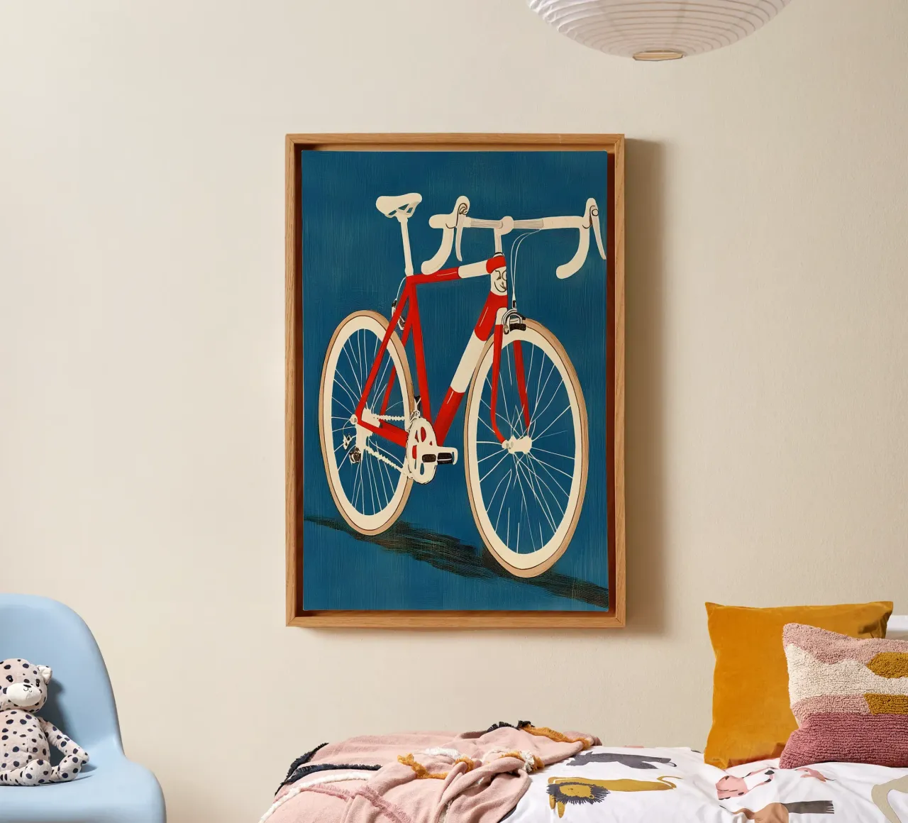 Bicicletta da strada tela con Cornice a cassetta da Curious Canvas