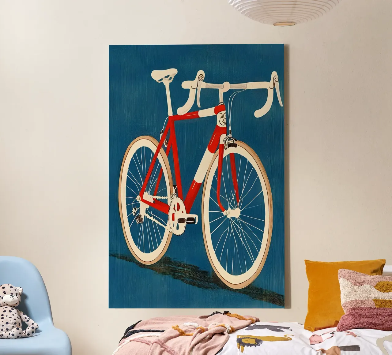 Bicicletta da strada tela con Cornice a cassetta da Curious Canvas