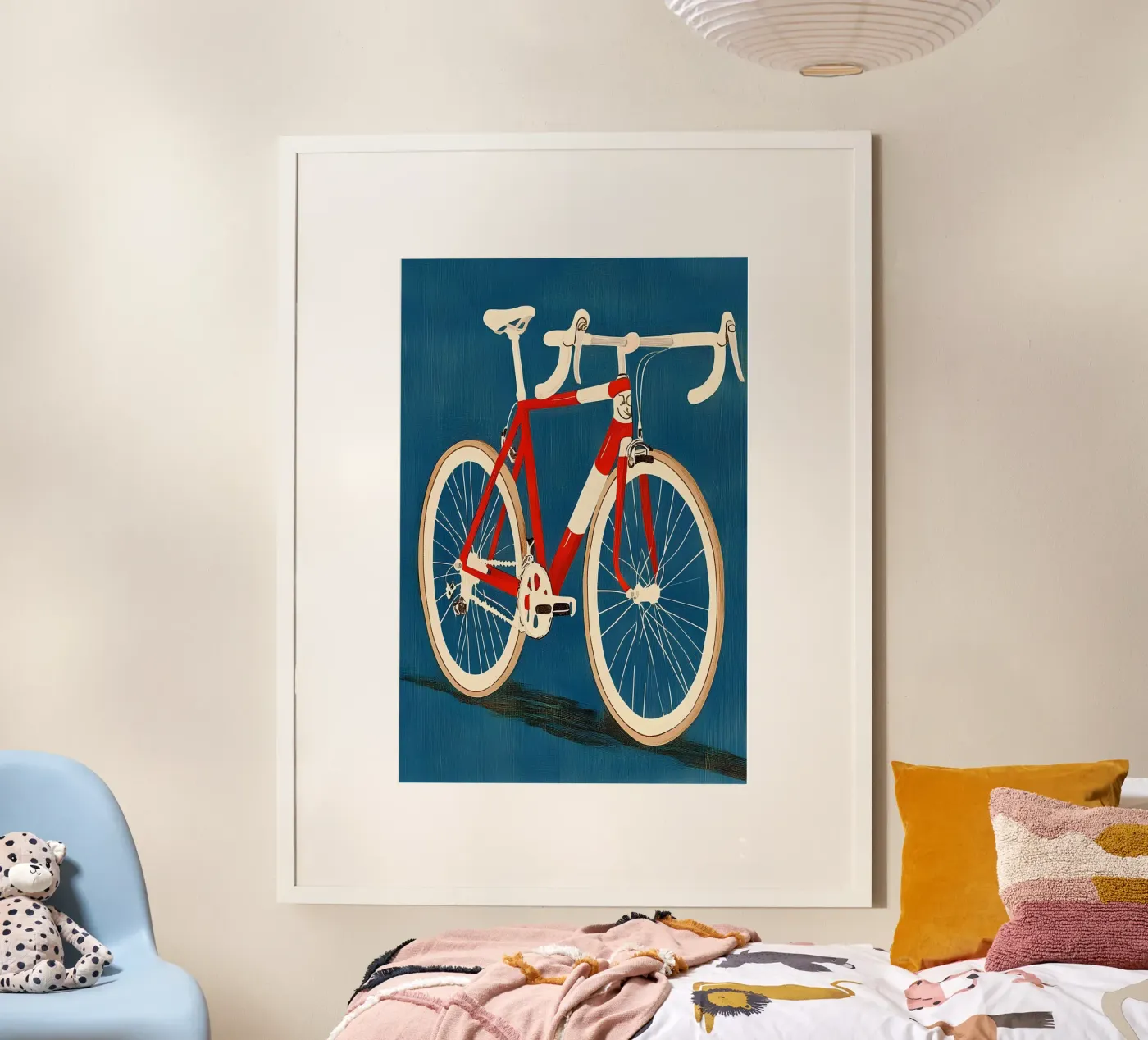 Racefiets poster van Curious Canvas