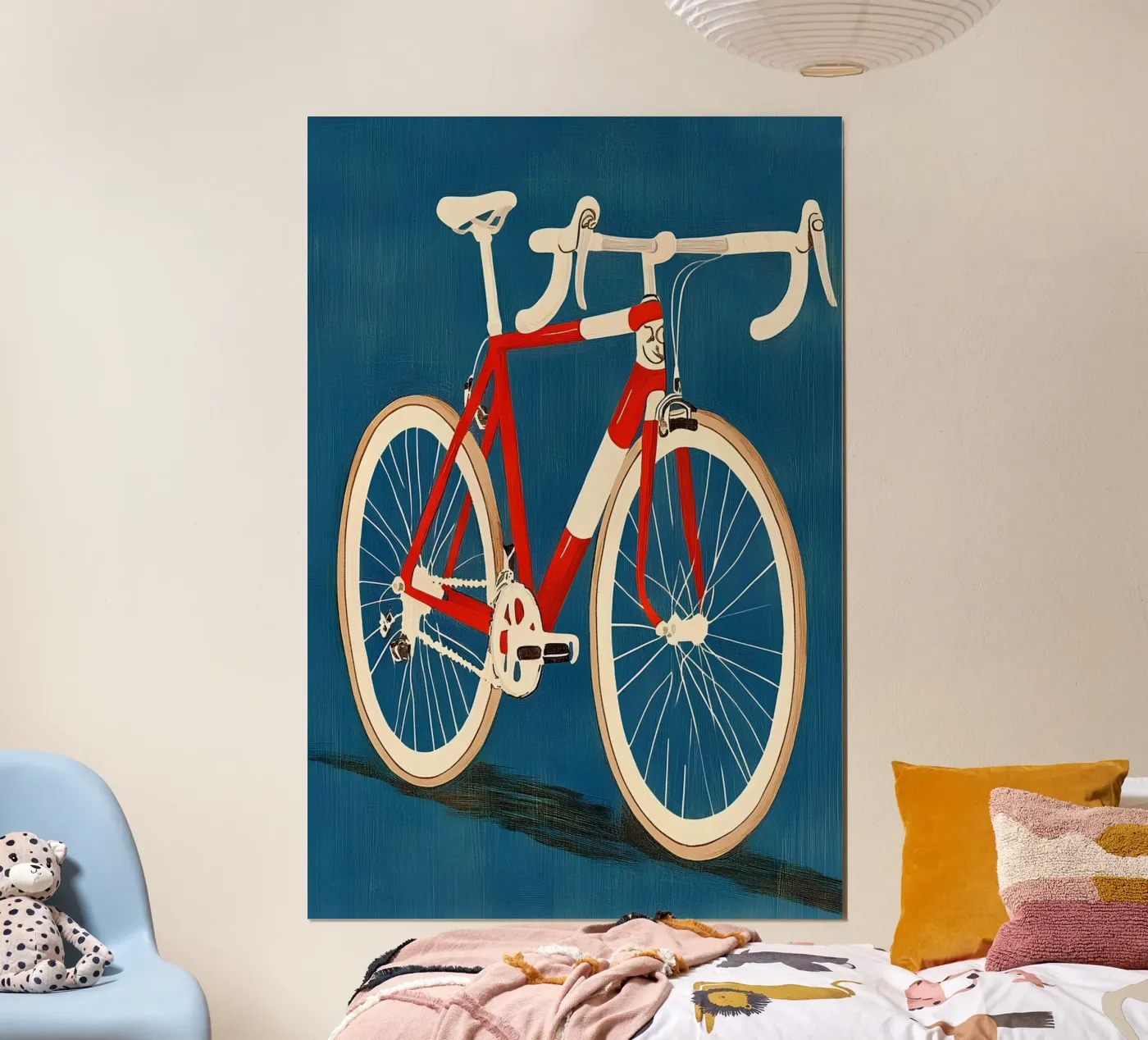 Racefiets poster van Curious Canvas