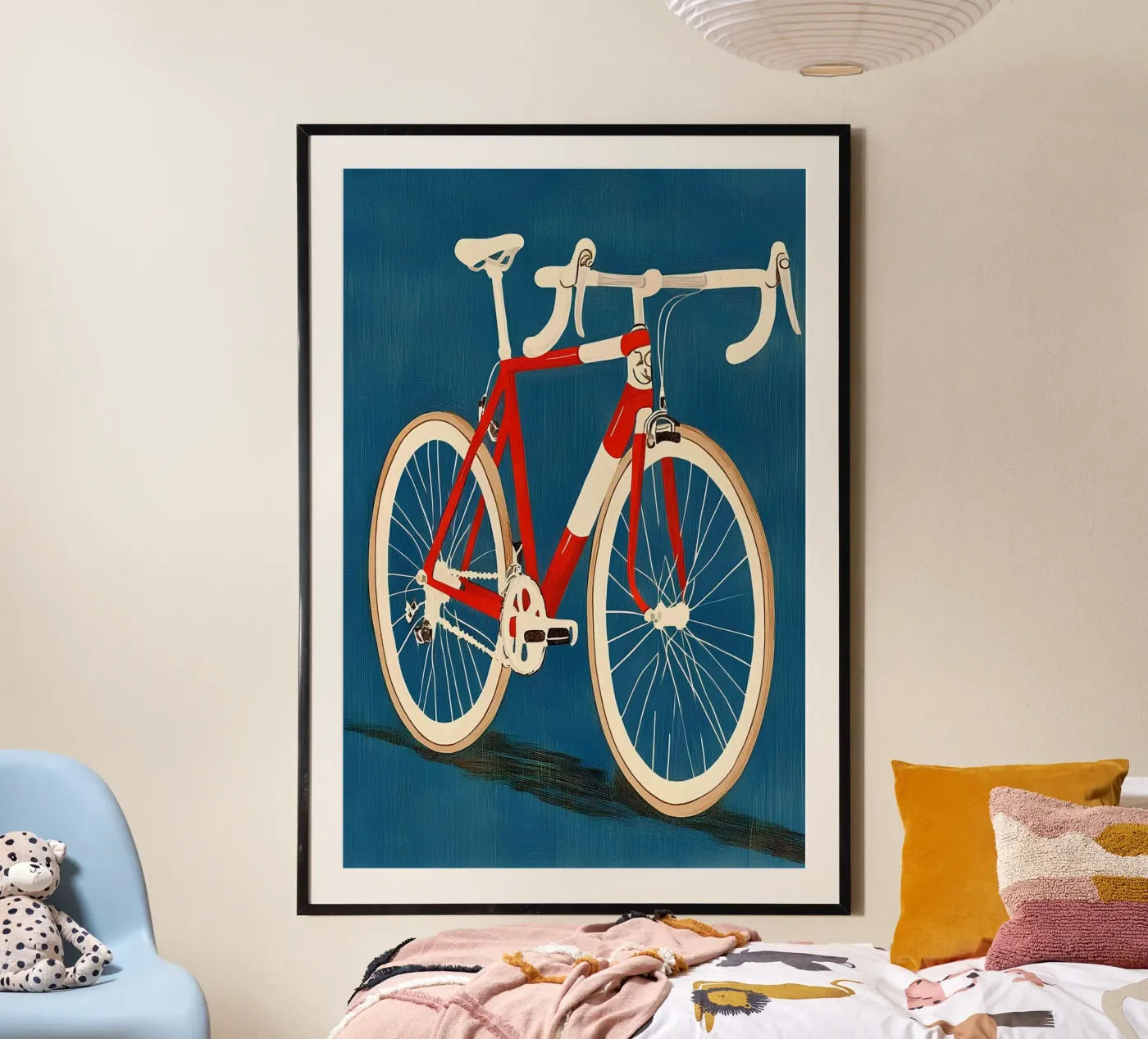 Racefiets poster van Curious Canvas