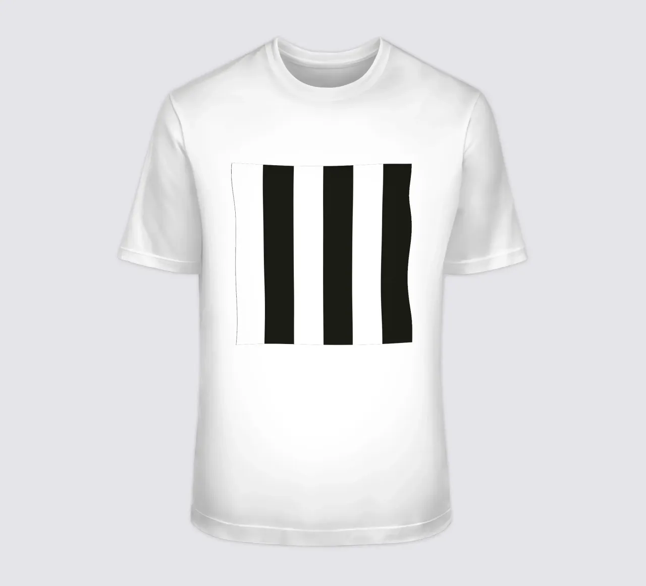 Black and white stripe pattern t-shirt by gulsengunel