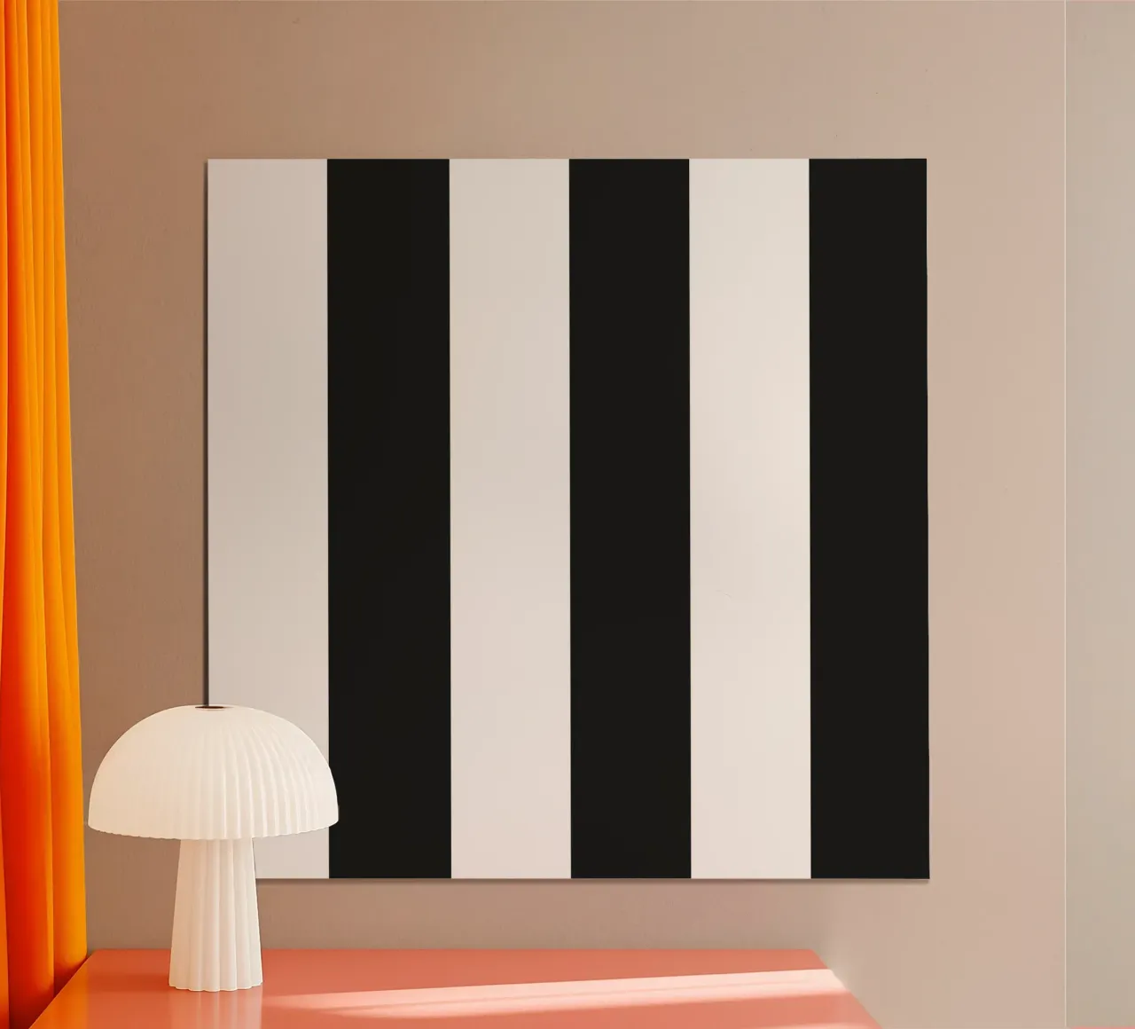Black and white stripe pattern poster by gulsengunel