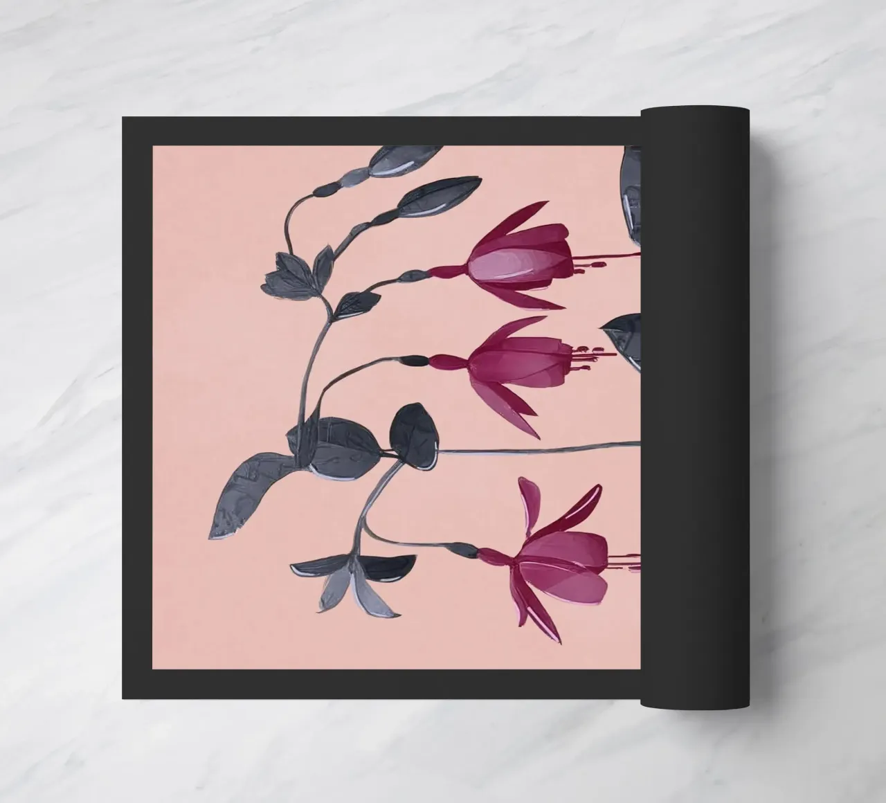 Fuchsia Botanical Drawing zerbino da Flow Line