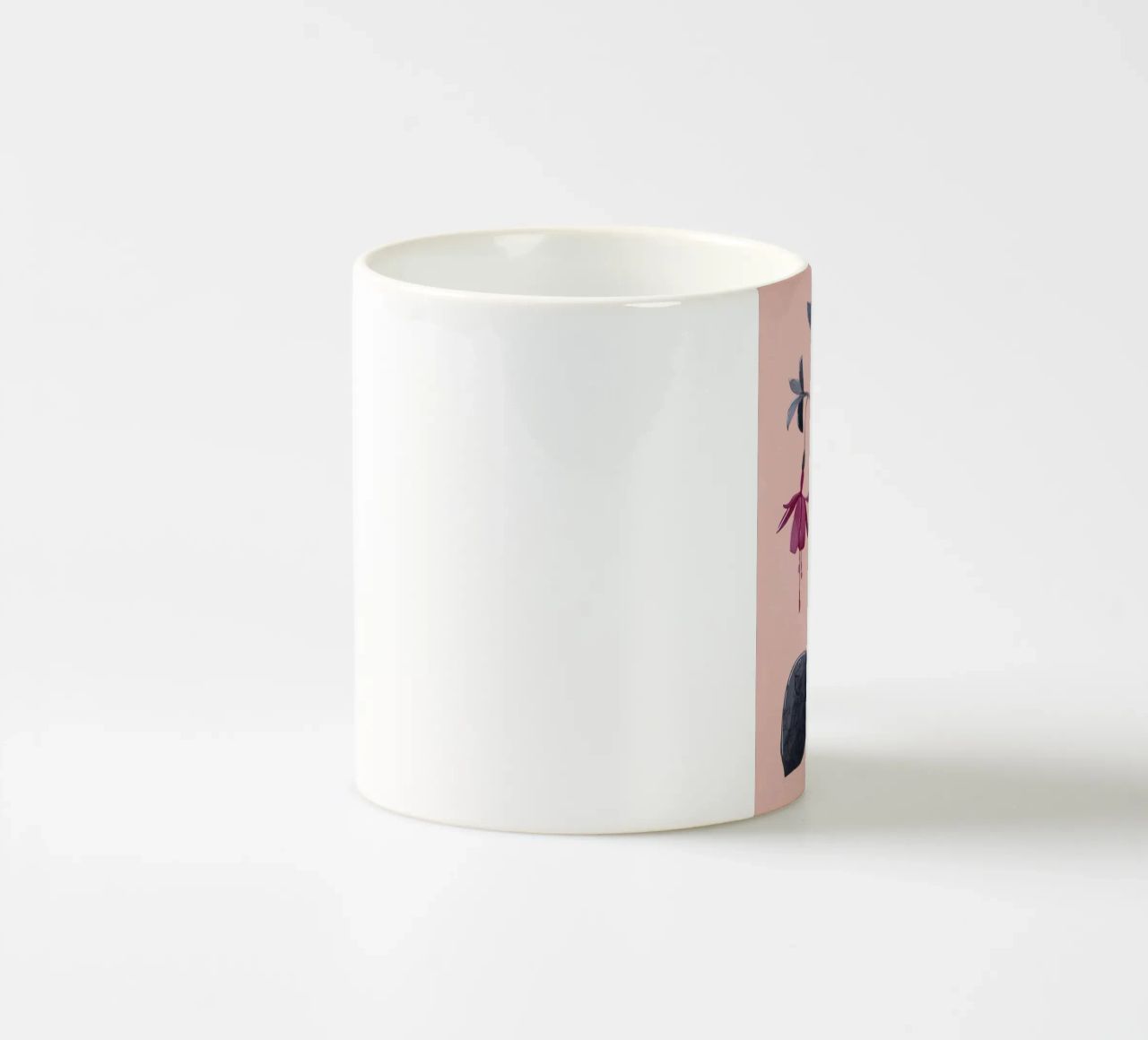 Fuchsia Botanical Drawing tazza in ceramica da Flow Line