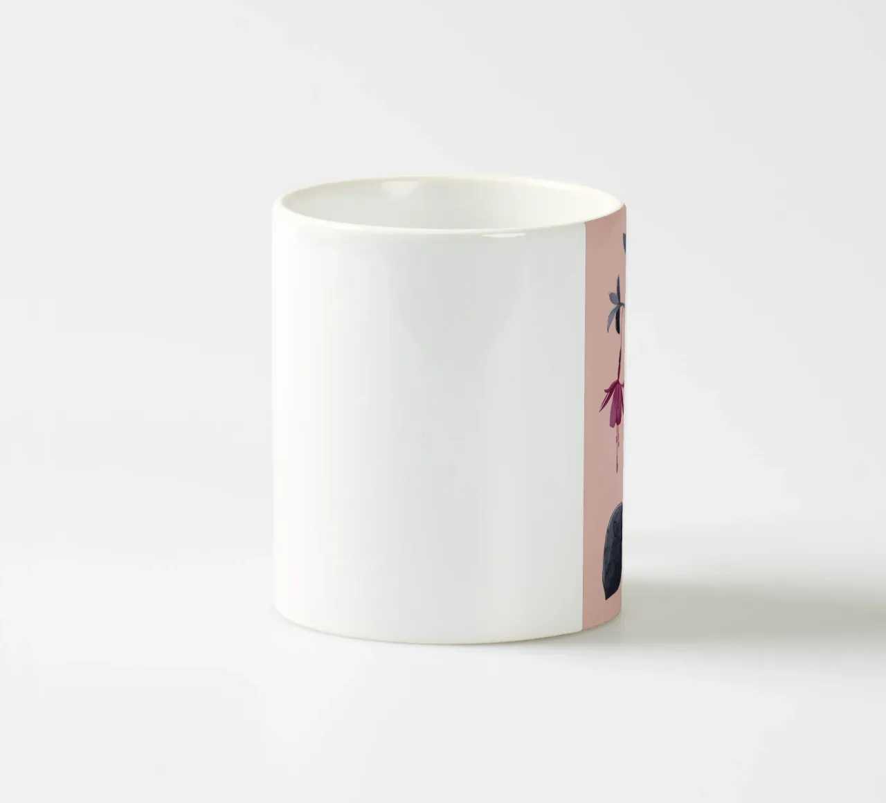 Fuchsia Botanical Drawing Keramik Tasse von Flow Line