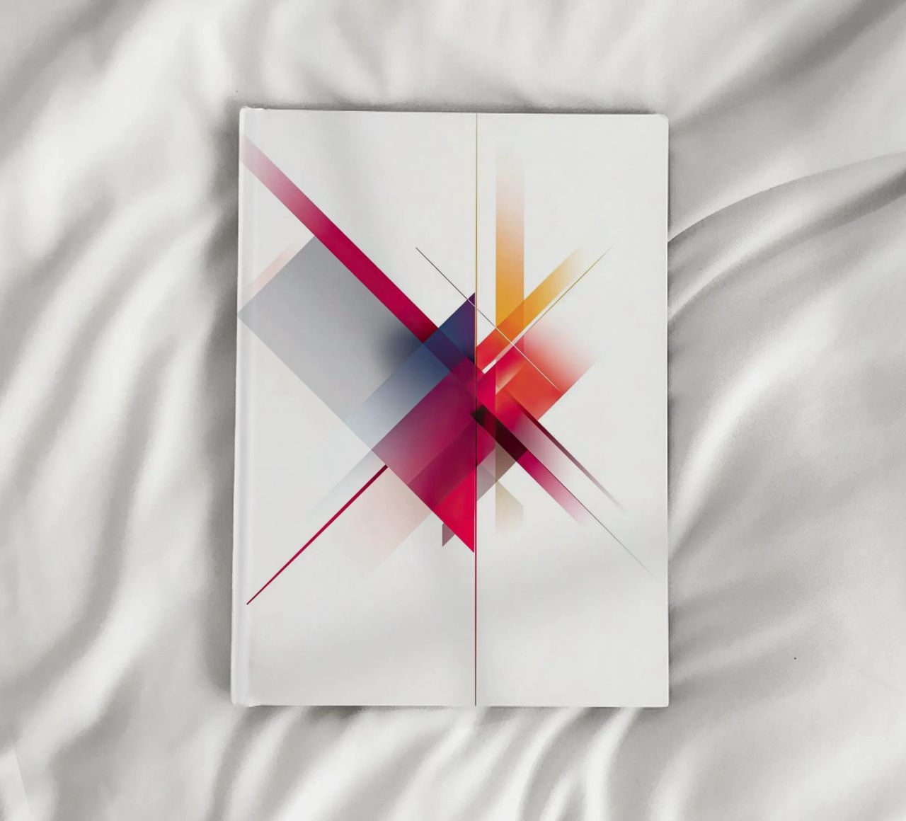 Abstract Colorful Intersection with Sharp Lines notebook by Artbyvo