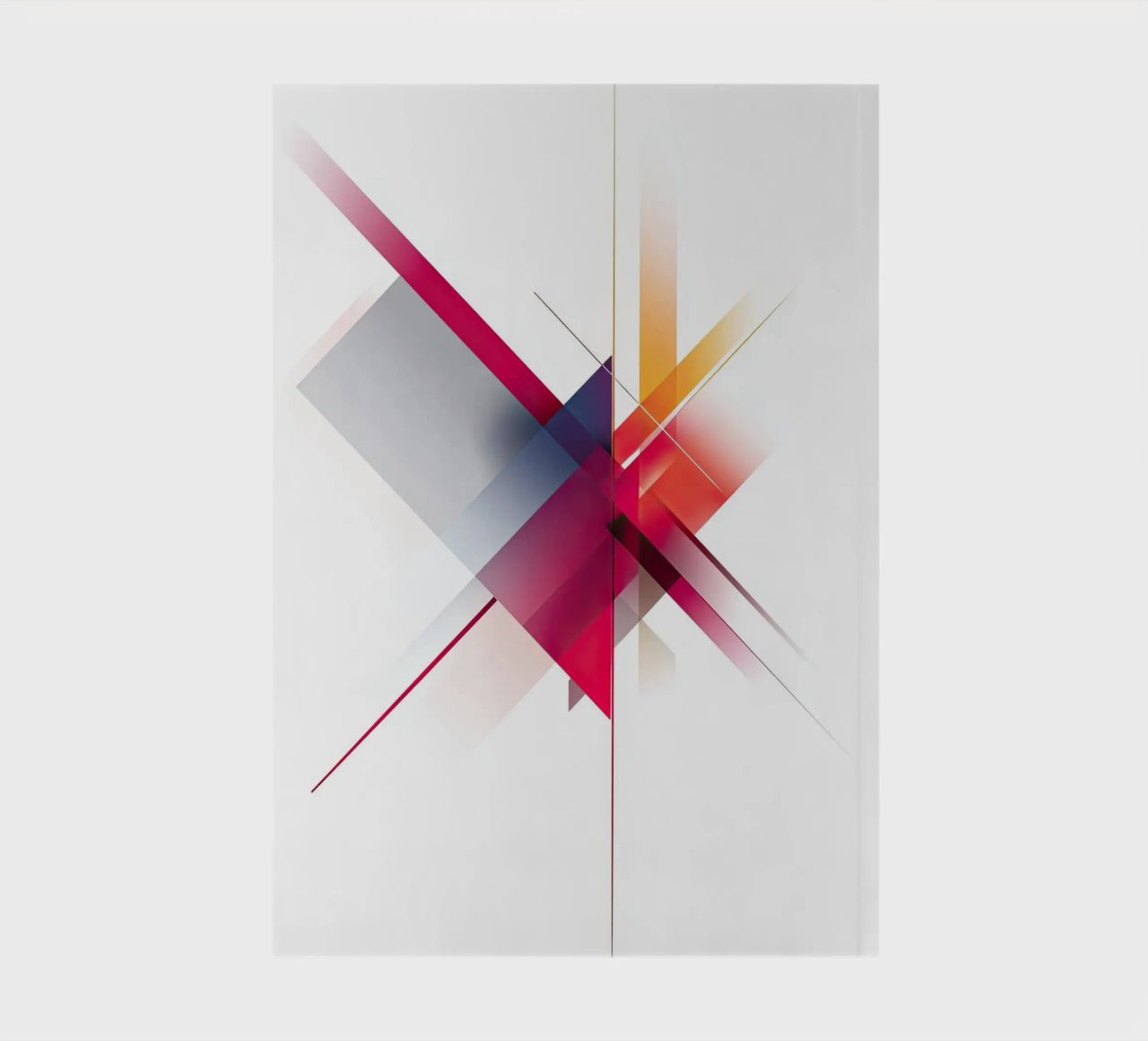 Abstract Colorful Intersection with Sharp Lines notebook by Artbyvo