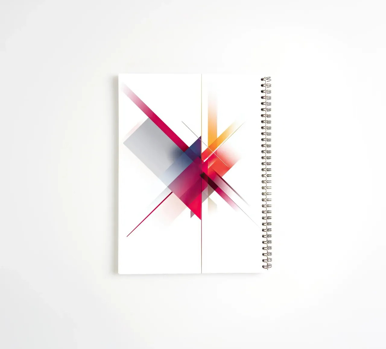 Abstract Colorful Intersection with Sharp Lines spiral notebook by Artbyvo
