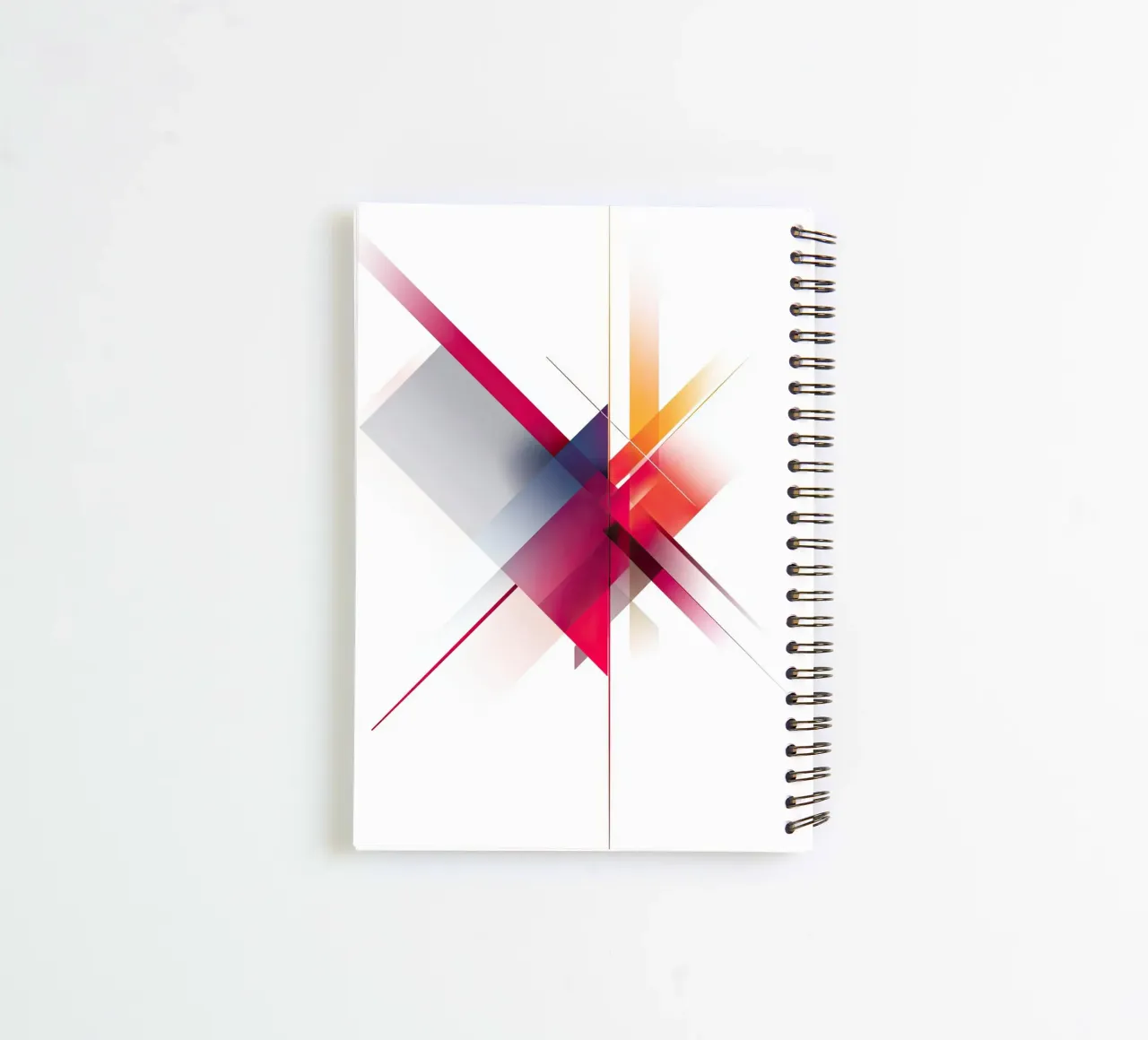 Abstract Colorful Intersection with Sharp Lines spiral notebook by Artbyvo