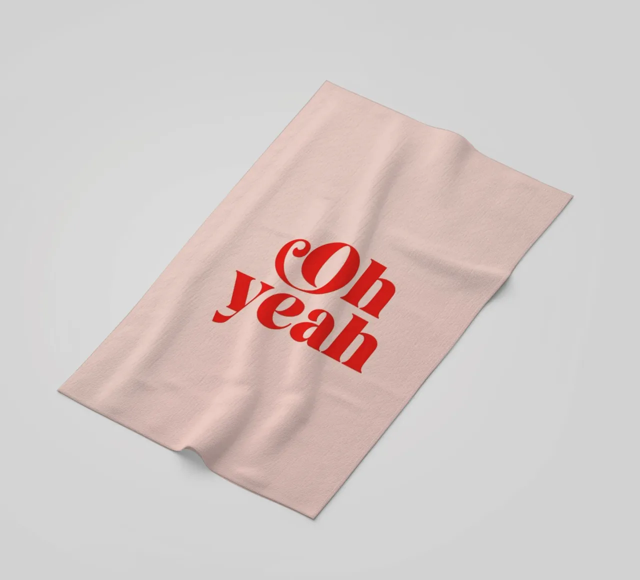 Oh Yeah Pink Strandtuch von Trabolt Design