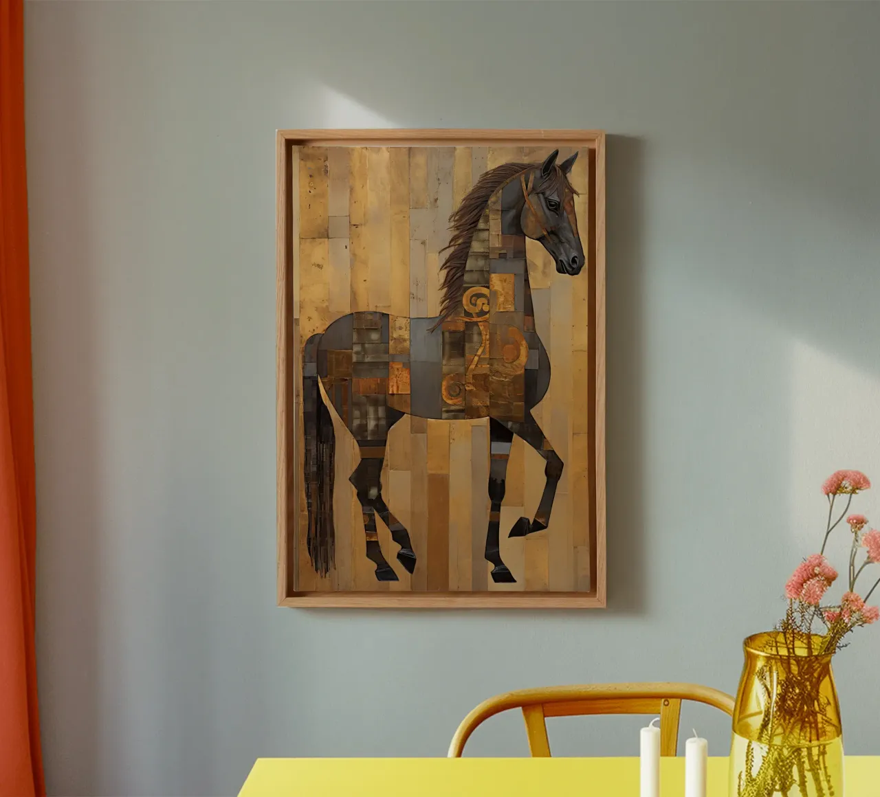 Muurkunst van Imagine canvas met Baklijst van Imagine