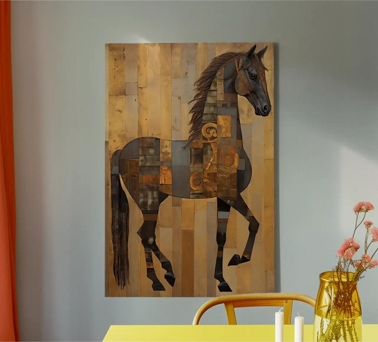 Muurkunst van Imagine canvas met Baklijst van Imagine