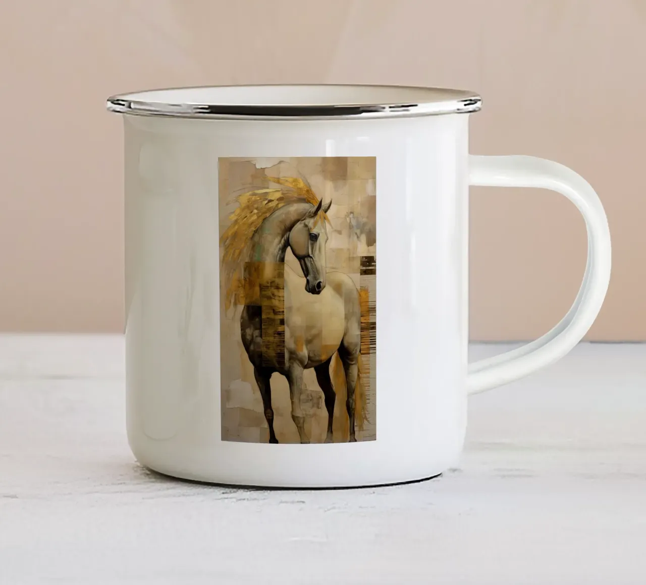Arte da parete di Imagine tazza in smalto da Imagine