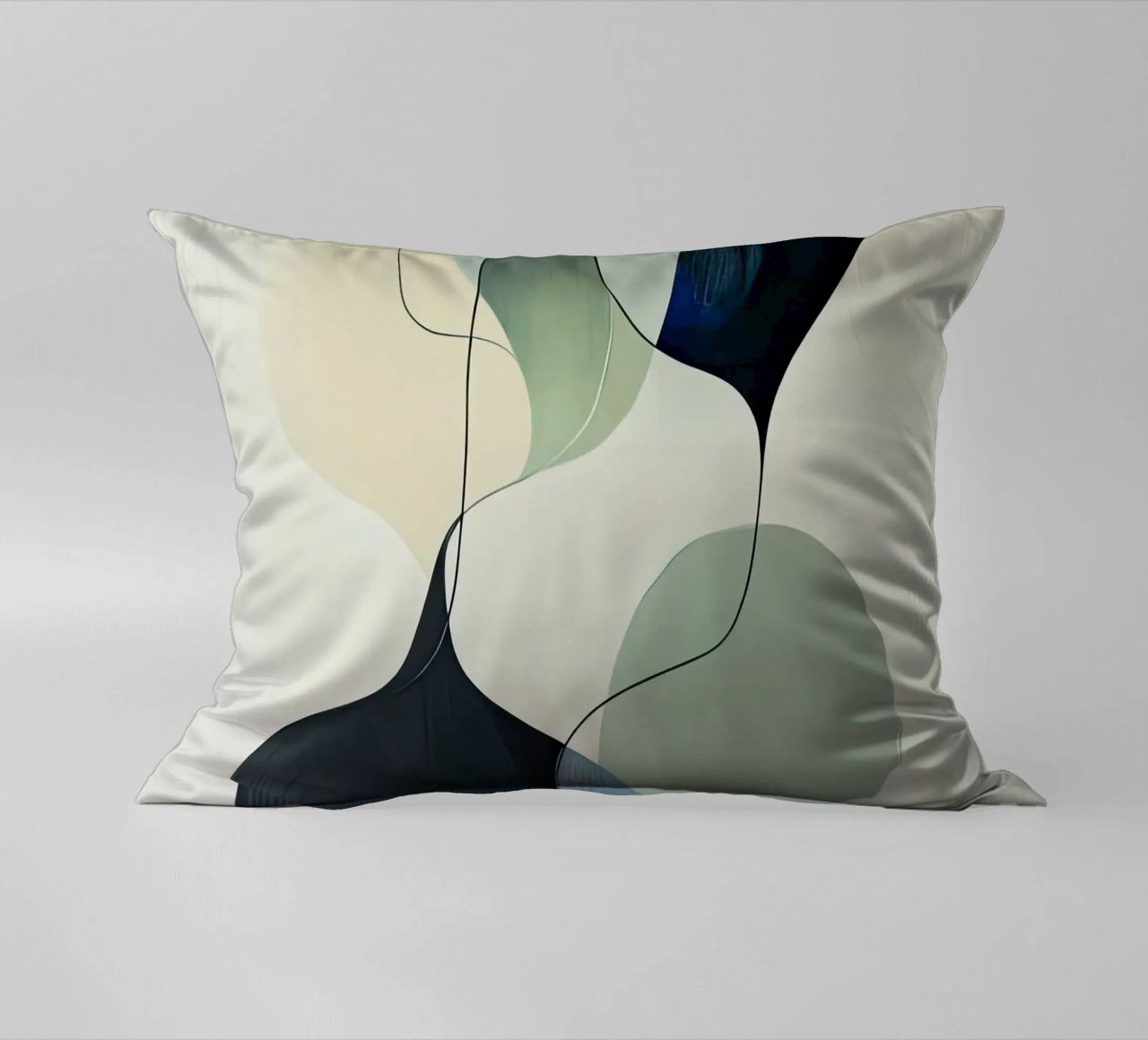 Linee intrecciate con ariose forme sfumate cuscino da Artbyvo
