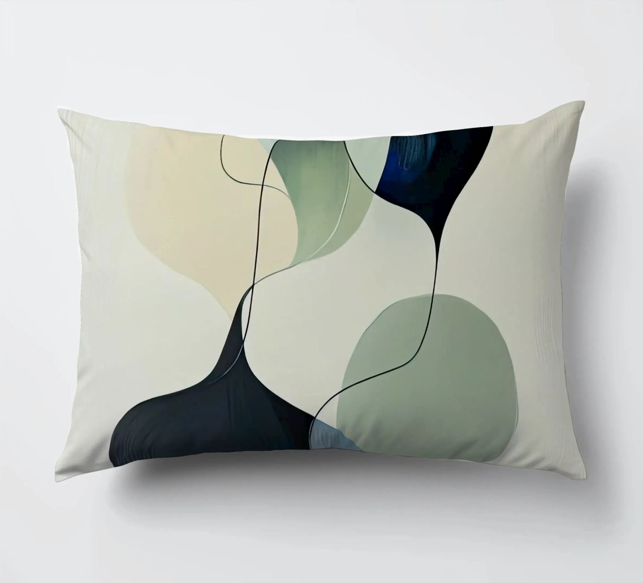 Linee intrecciate con ariose forme sfumate cuscino da Artbyvo