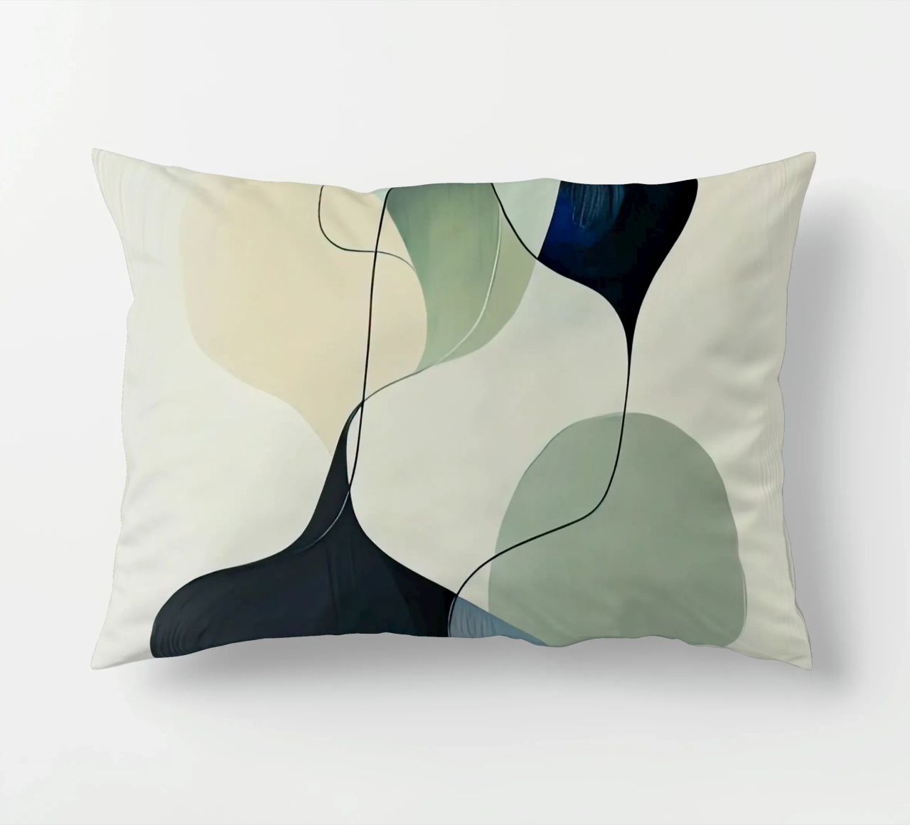 Linee intrecciate con ariose forme sfumate cuscino da Artbyvo