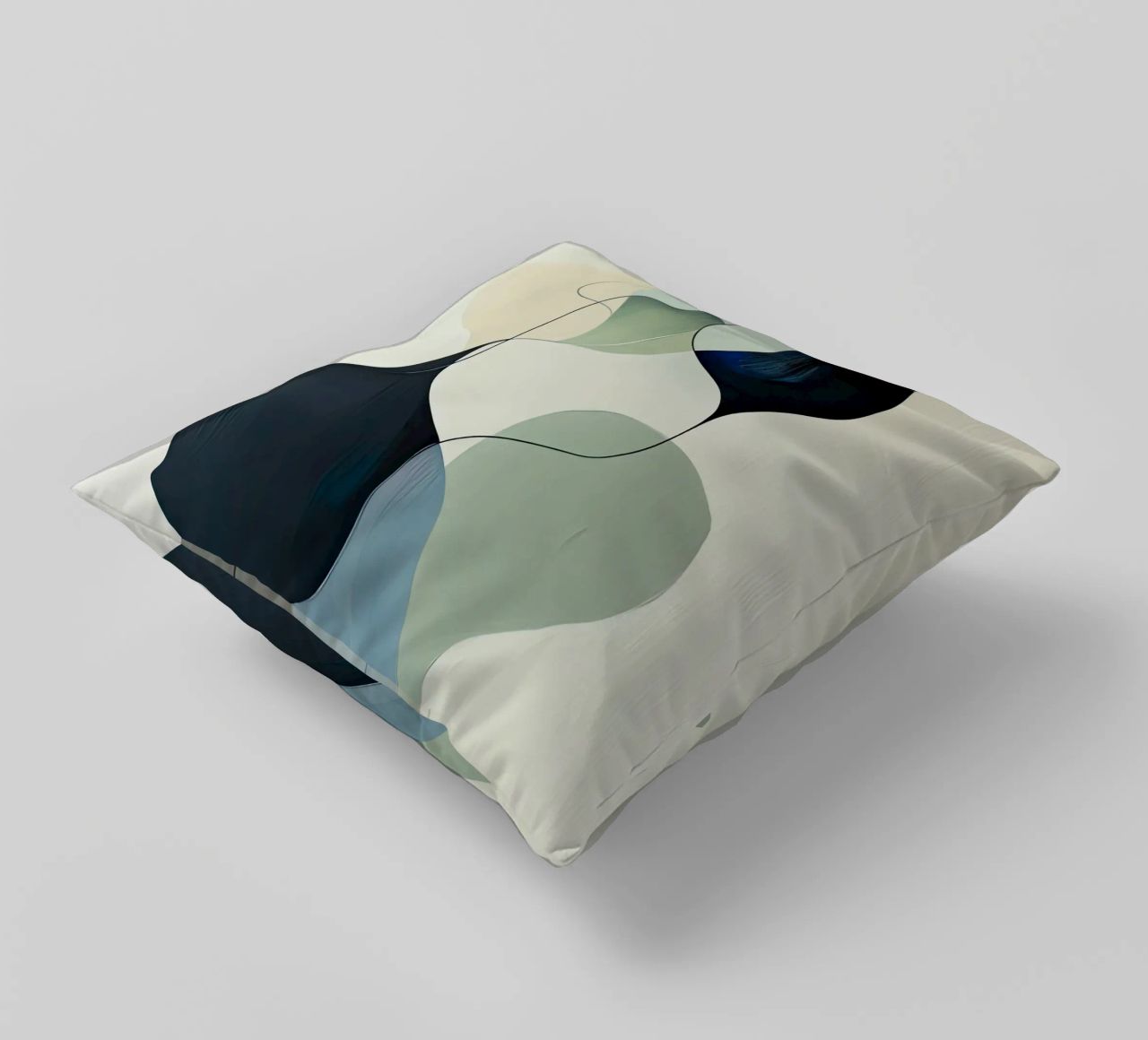 Linee intrecciate con ariose forme sfumate cuscino da Artbyvo