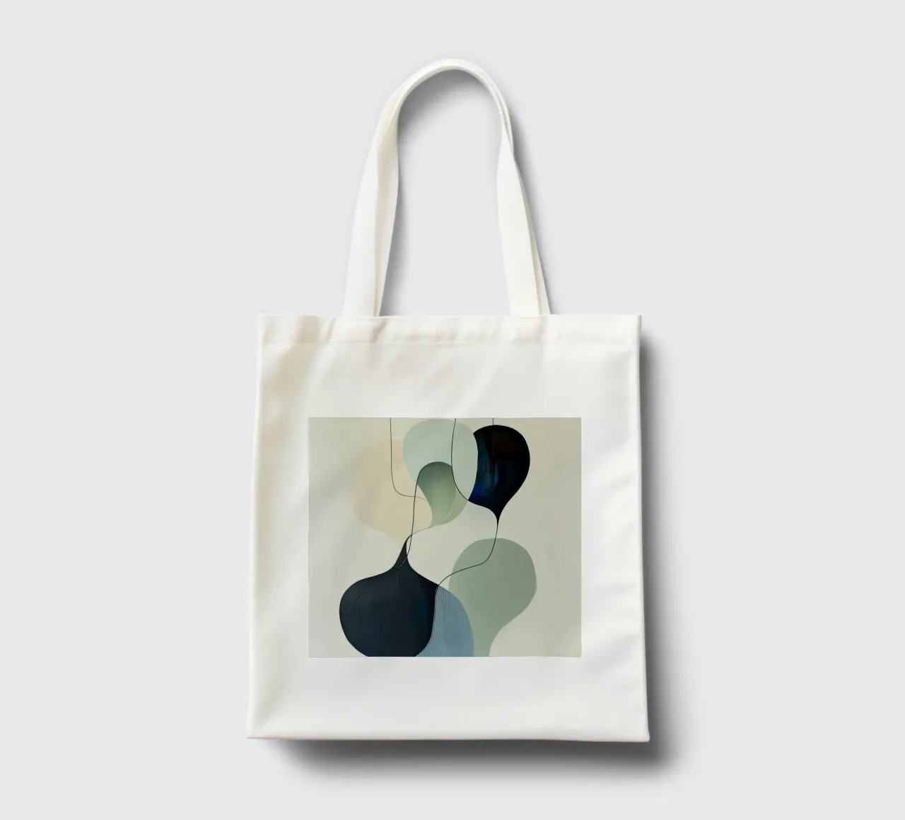 Linee intrecciate con ariose forme sfumate borsa in juta da Artbyvo