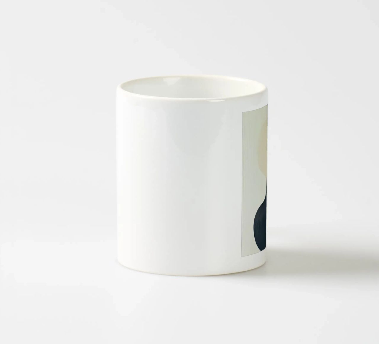 Linee intrecciate con ariose forme sfumate tazza in ceramica da Artbyvo