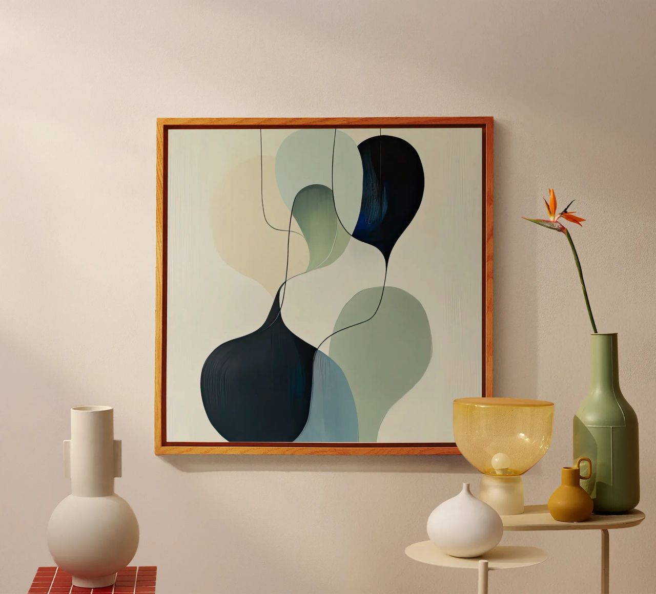 Linee intrecciate con ariose forme sfumate plexiglass da Artbyvo