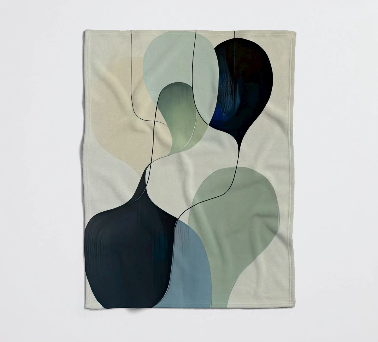 Linee intrecciate con ariose forme sfumate coperta in pile da Artbyvo