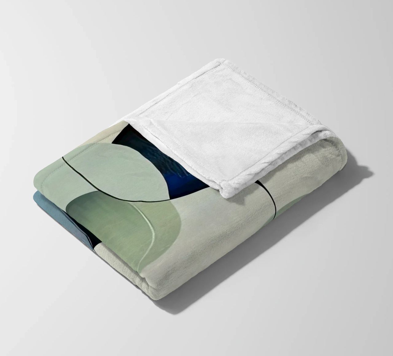 Linee intrecciate con ariose forme sfumate coperta in pile da Artbyvo