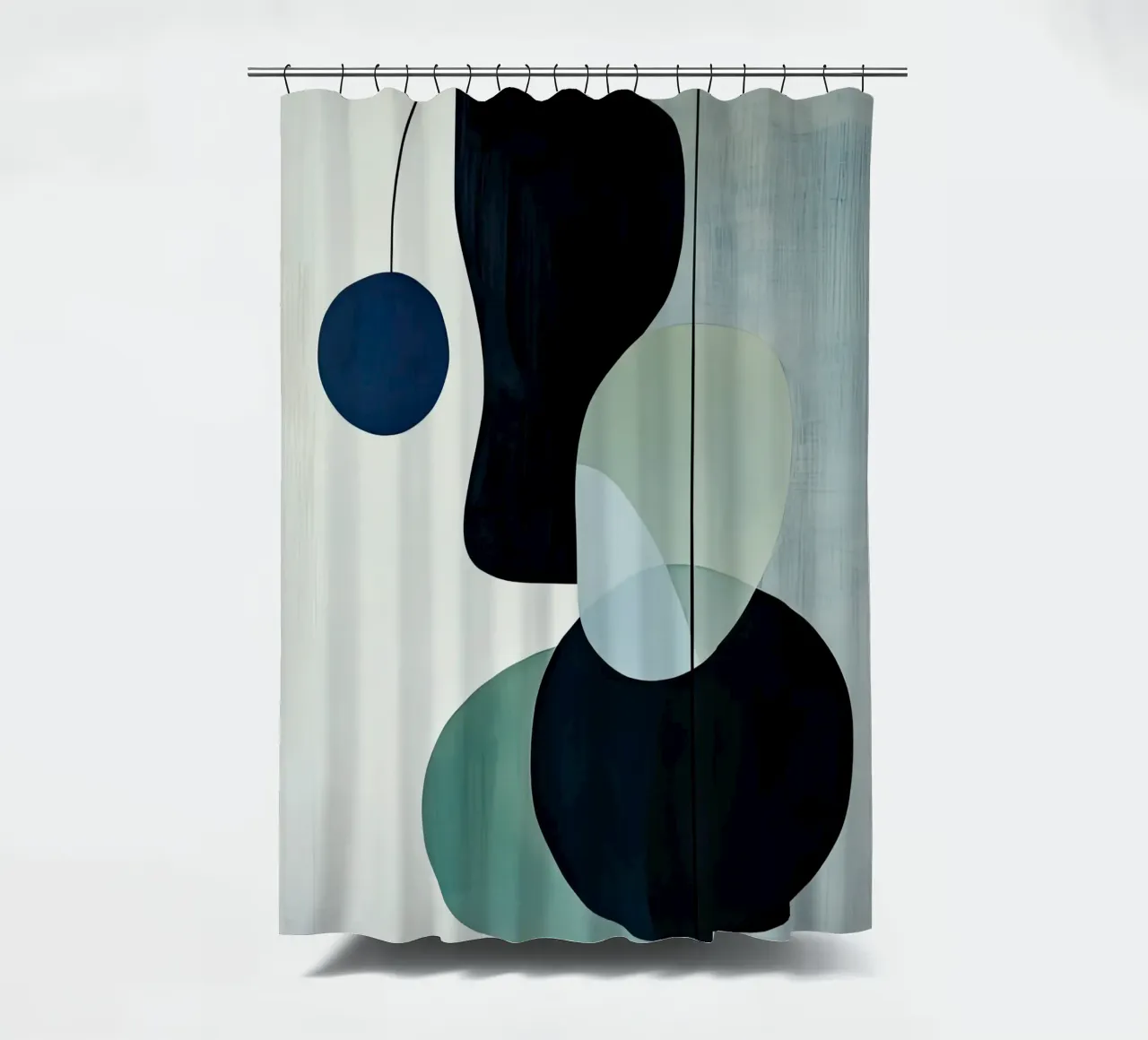 Moderne balans van cirkels en schaduwen douchegordijn van Artbyvo