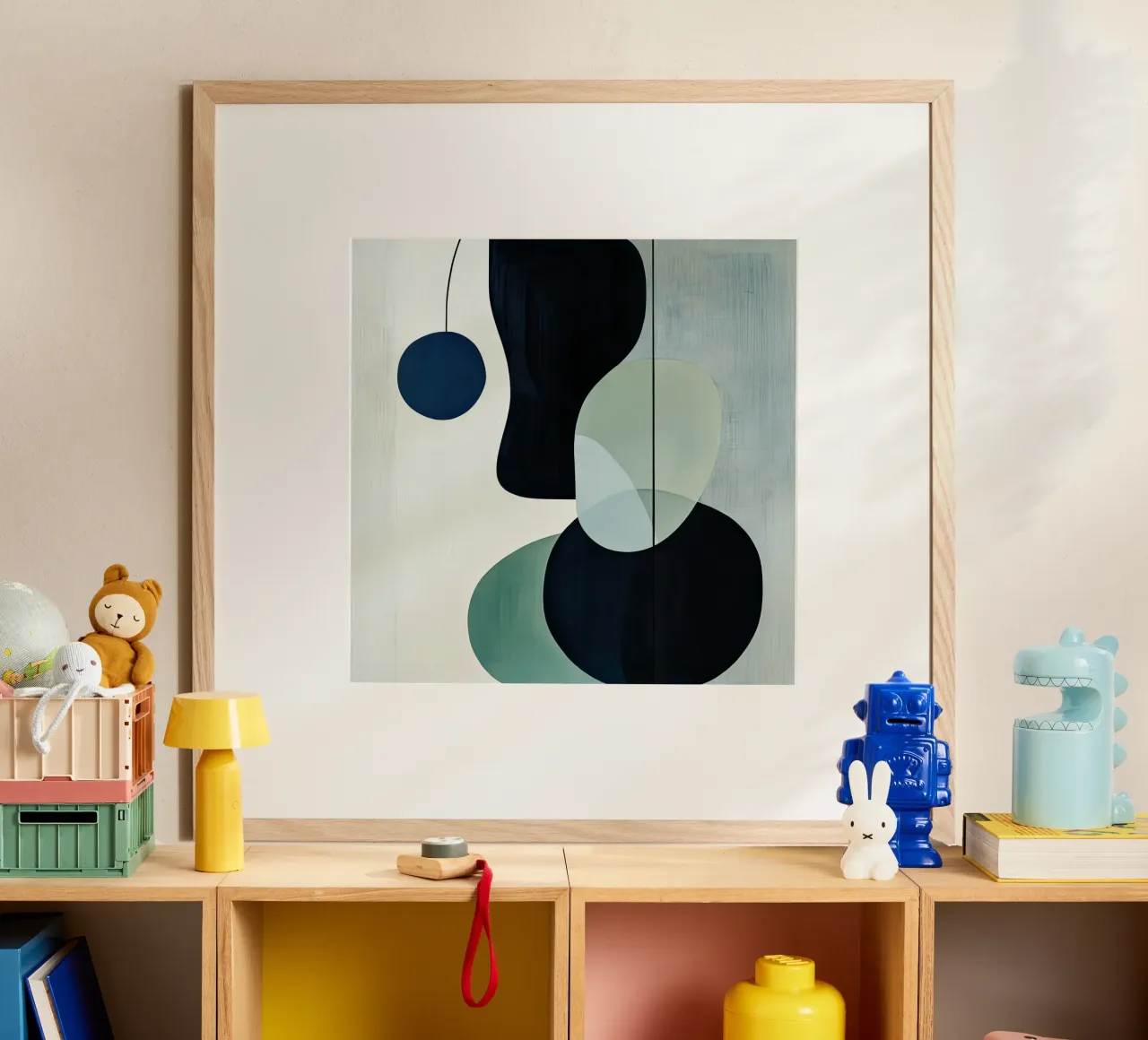 Equilibrio moderno di cerchi e ombre carta hahnemühle da Artbyvo