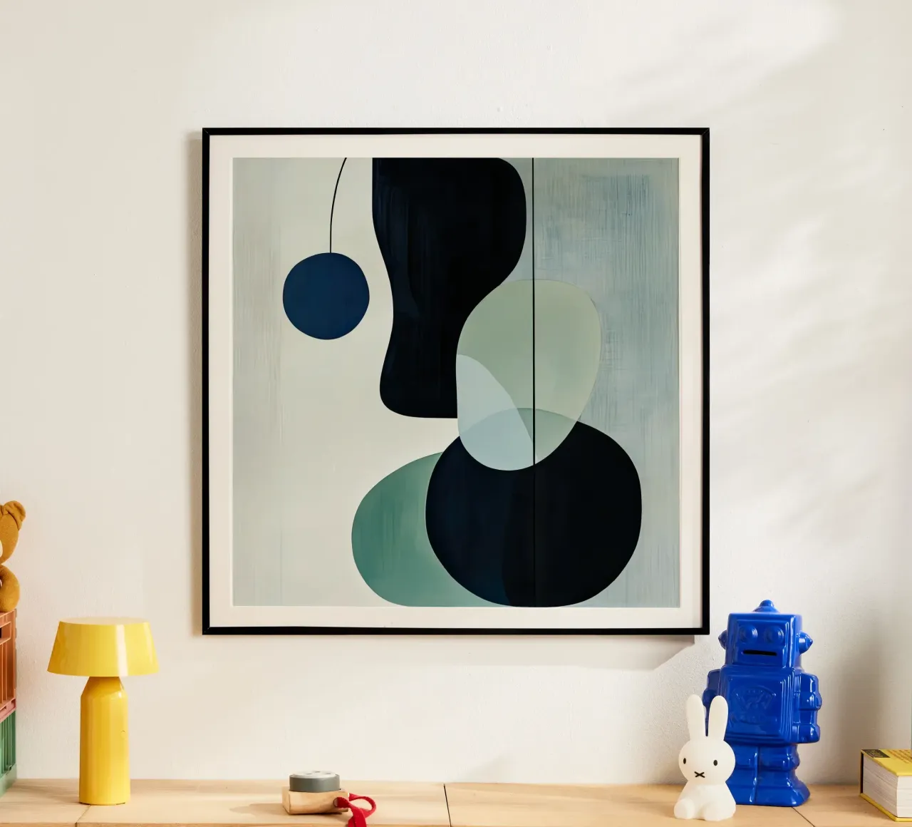 Equilibrio moderno di cerchi e ombre carta hahnemühle da Artbyvo