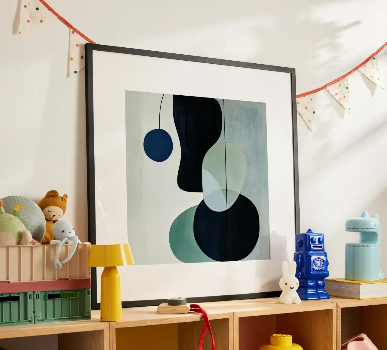 Equilibrio moderno di cerchi e ombre carta hahnemühle da Artbyvo