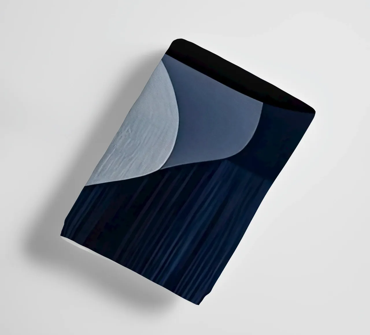 Bold Black Forms with Coral Accent towel by Artbyvo