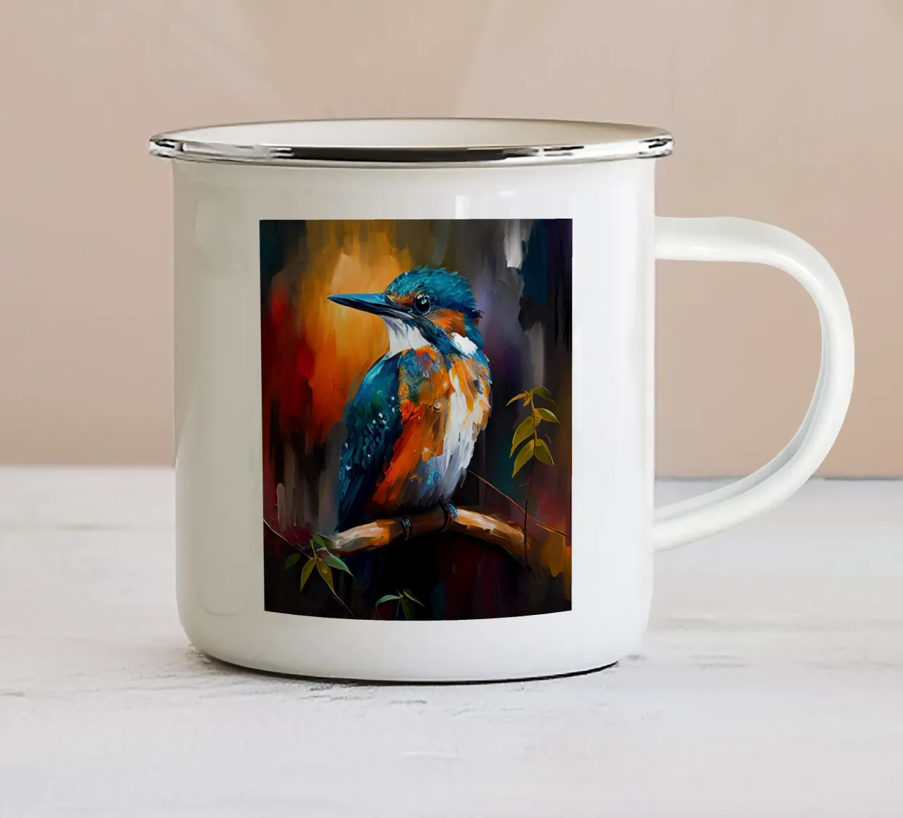 Arte da parete di Imagine tazza in smalto da Imagine