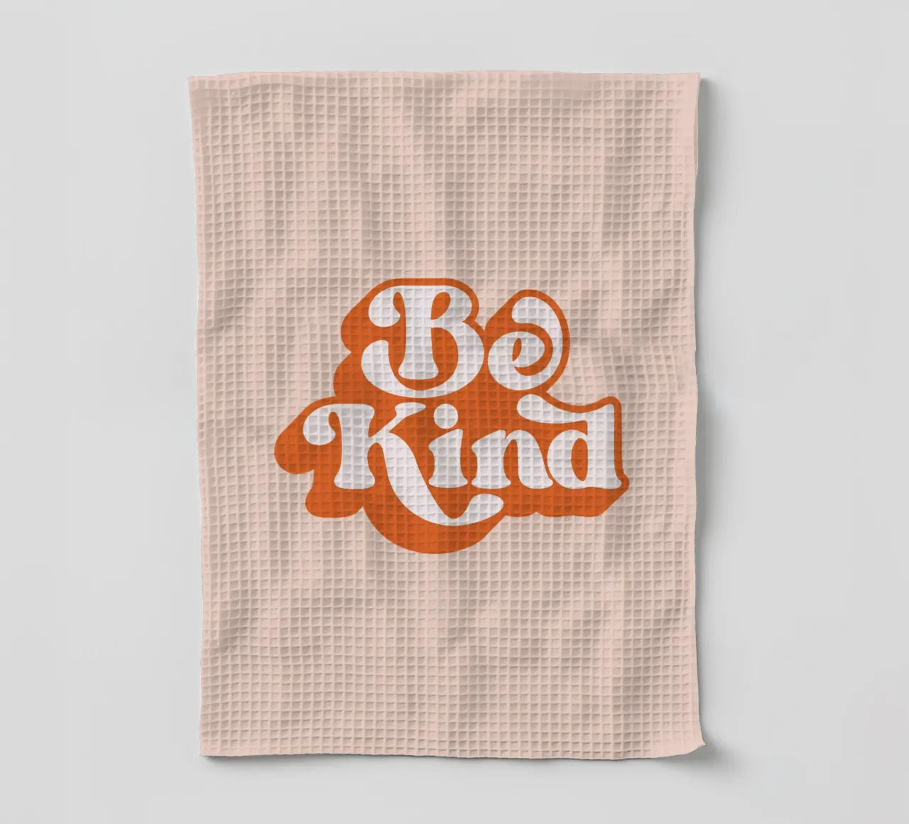 Design tipografico Be Kind canovaccio da cucina da THE MOTIVATED TYPE