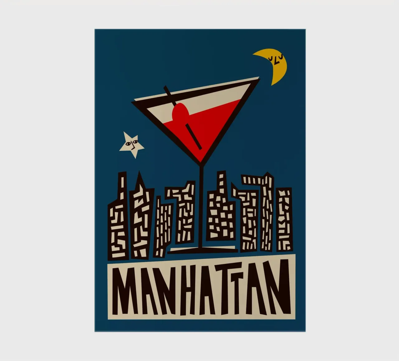 Manhattan Cocktail notebook by Fox & Velvet