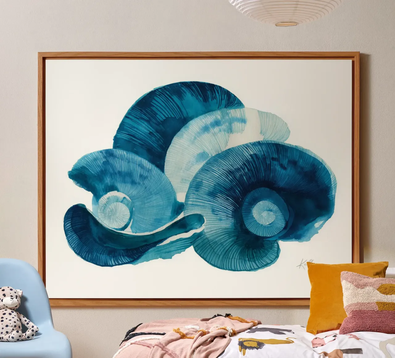 Azure Fossils Alu-Dibond von Matthias Keller Studio
