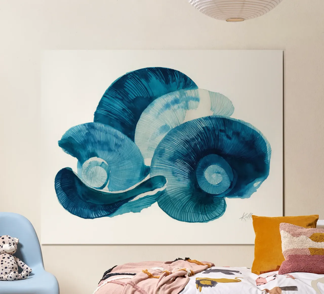 Azure Fossils Hahnemühle von Matthias Keller Studio
