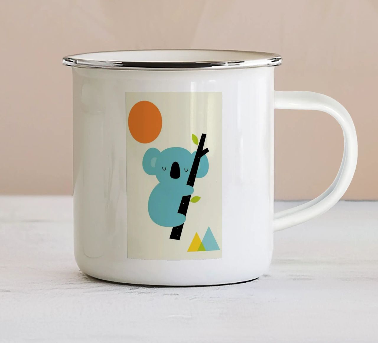 koala sul ramo di un albero tazza in smalto da westface store