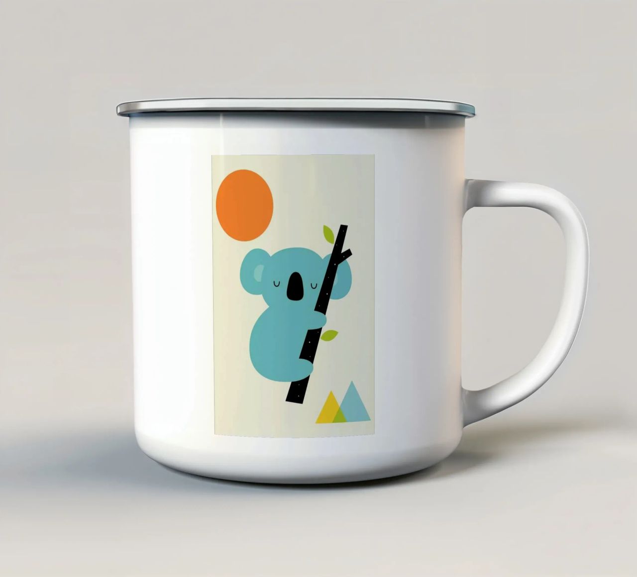 koala sul ramo di un albero tazza in smalto da westface store
