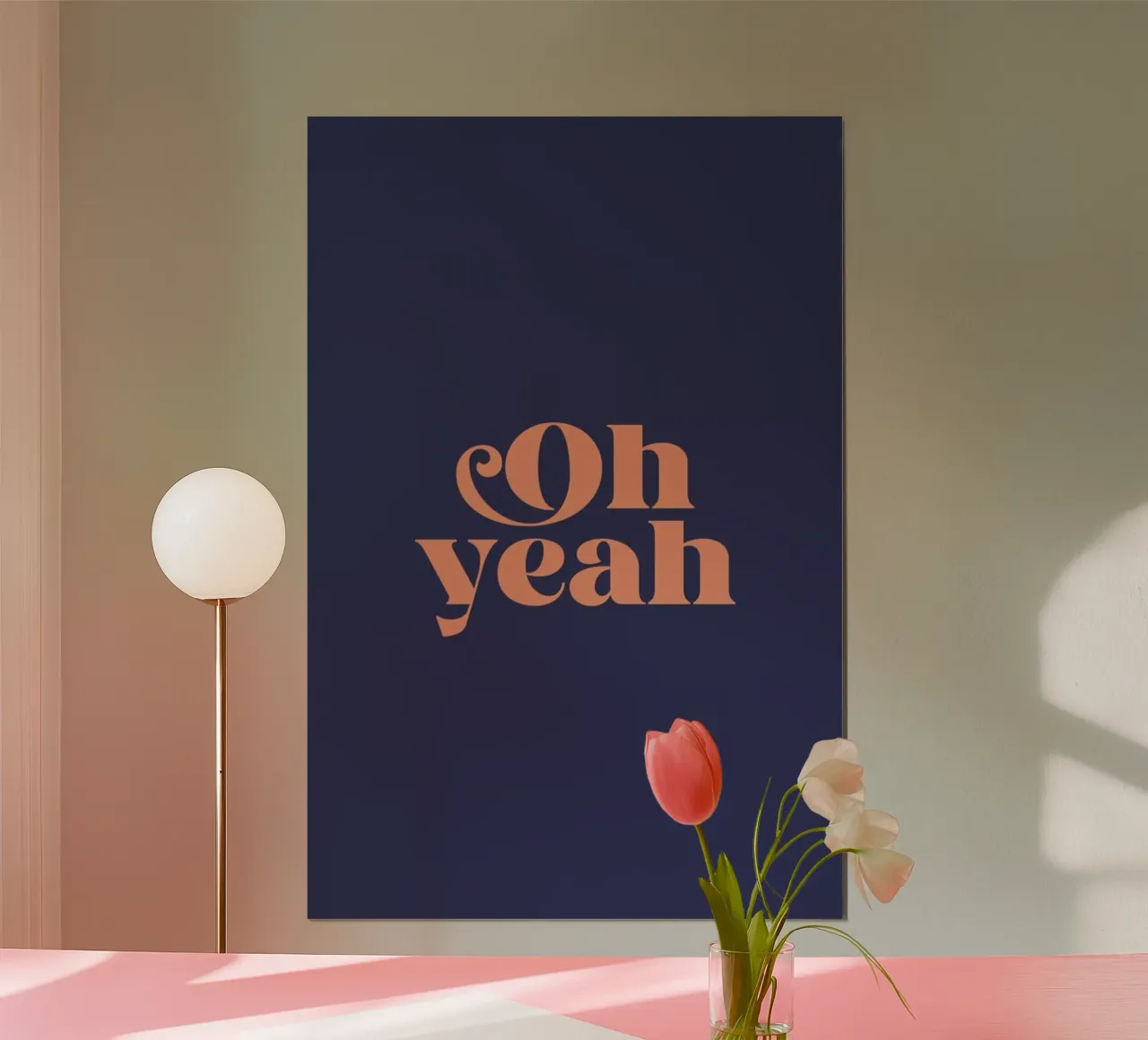 Oh Yeah Blue poster da Trabolt Design