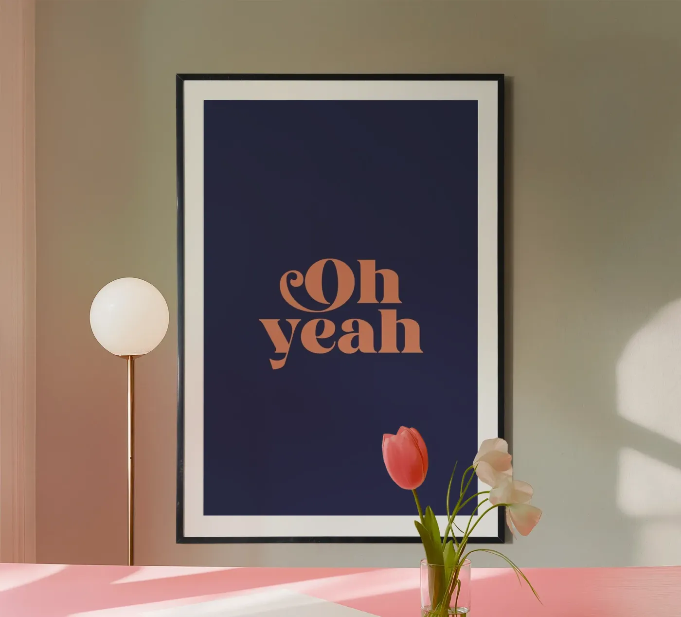 Oh Yeah Blue poster da Trabolt Design