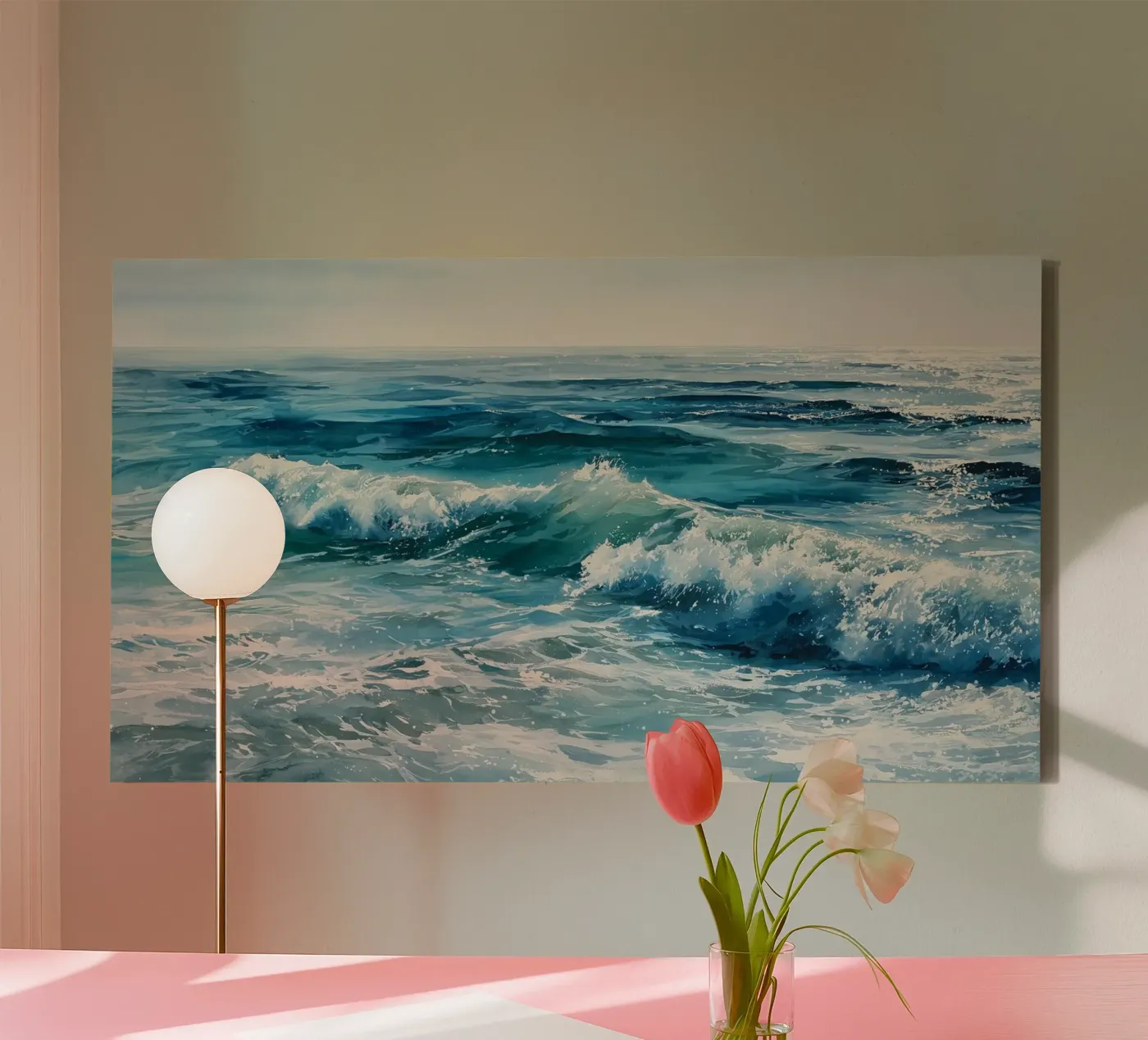 Sunlit Current canvas by Matthias Keller Studio