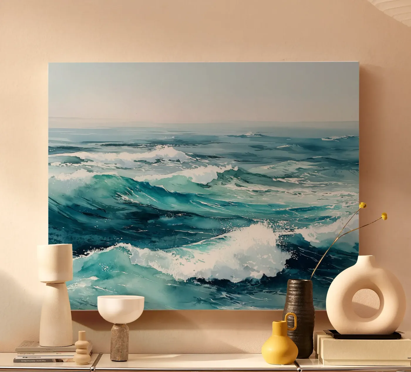 Emerald Drift canvas by Matthias Keller Studio