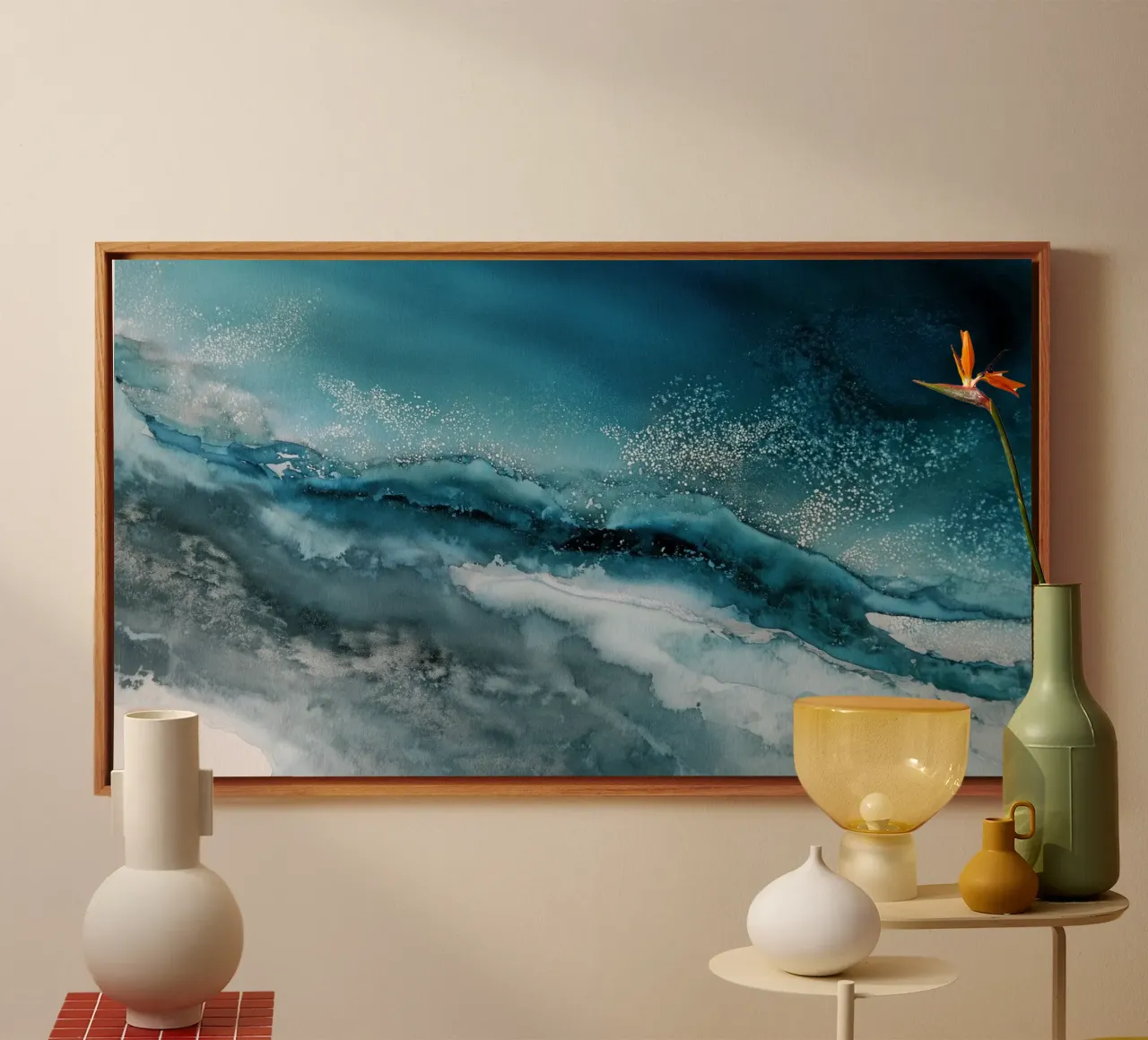 Tracimazione tela con Cornice a cassetta da Matthias Keller Studio