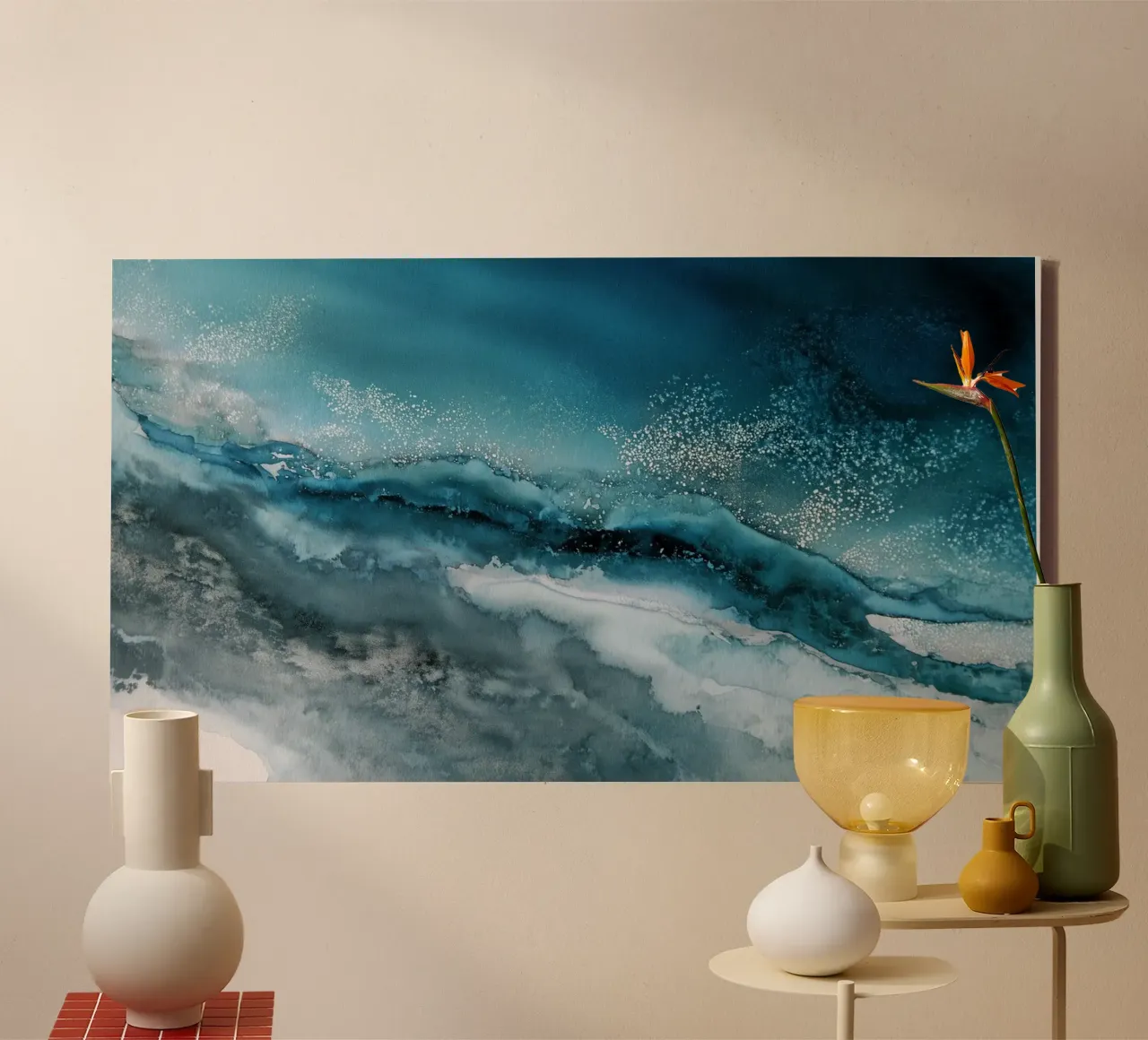 Tracimazione tela con Cornice a cassetta da Matthias Keller Studio