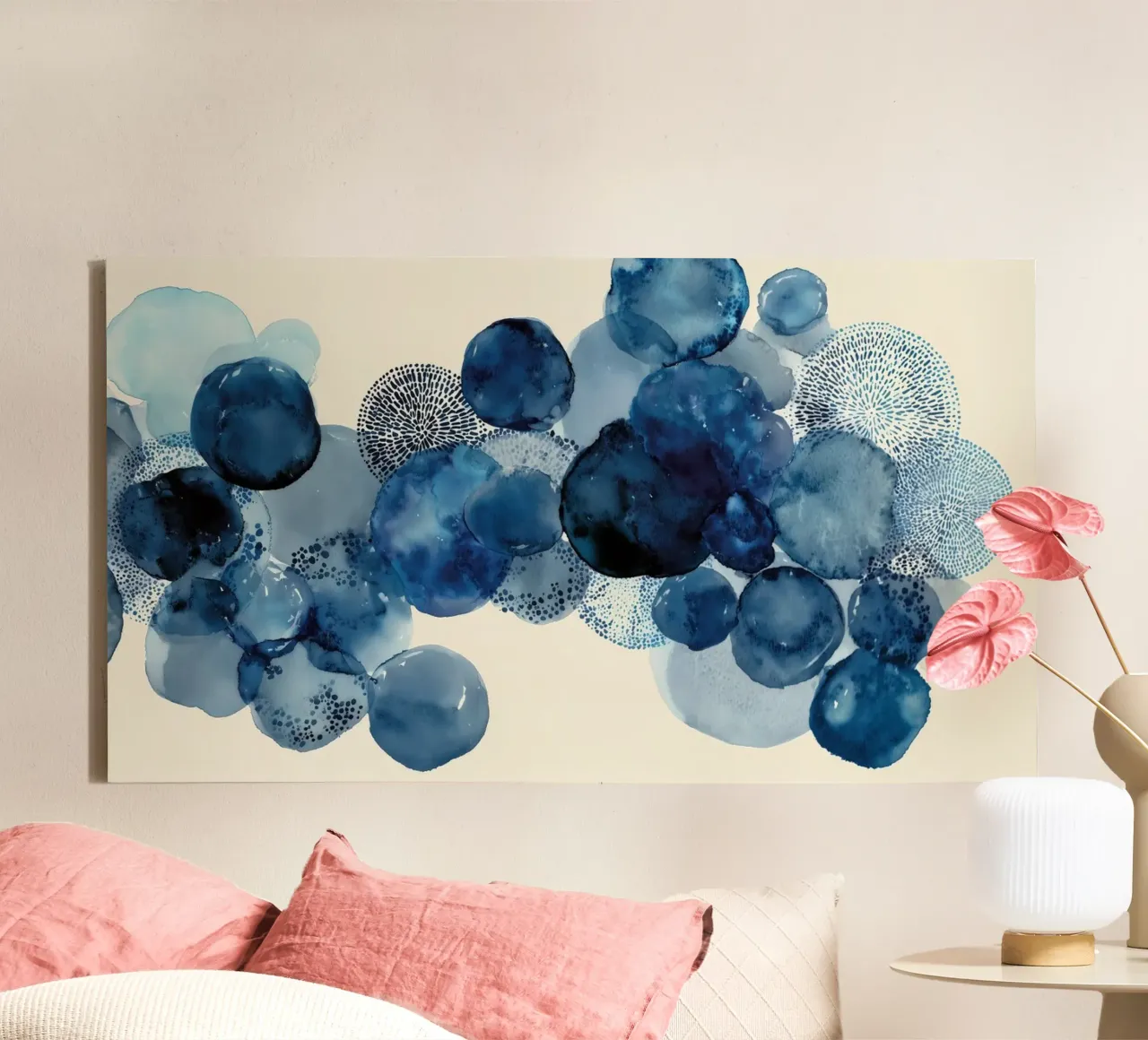 Tidepools in Bloom canvas by Matthias Keller Studio