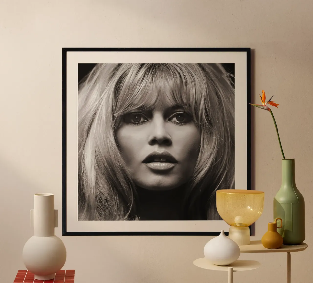 Ritratto in Messico, 1965 poster con telaio in plastica da Lorraine Mooore
