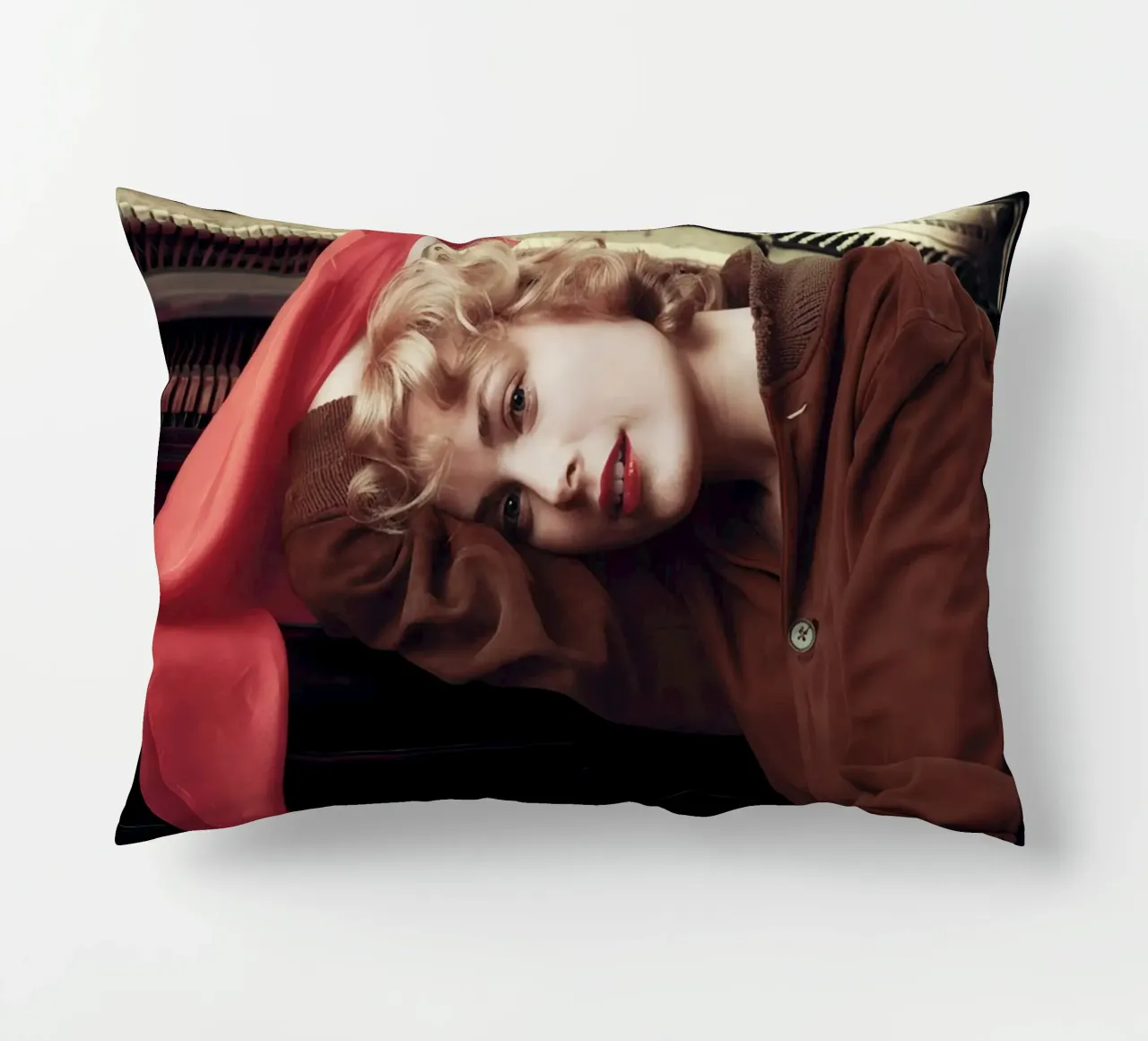 Grace For Look Magazine, 1953 decorative cushion by Lorraine Mooore